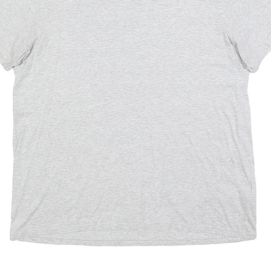 LACOSTE Mens Grey Cotton Blend T-Shirt 2XL Short Sleeve Round Neck Basic Casual