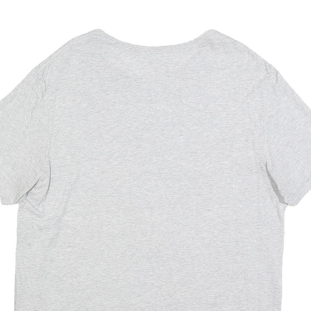 LACOSTE Mens Grey Cotton Blend T-Shirt 2XL Short Sleeve Round Neck Basic Casual