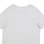 LACOSTE Mens Grey Cotton Blend T-Shirt 2XL Short Sleeve Round Neck Basic Casual