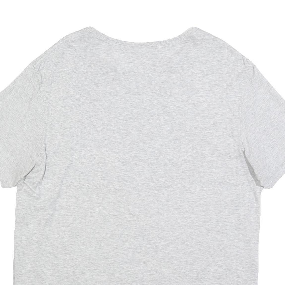 LACOSTE Mens Grey Cotton Blend T-Shirt 2XL Short Sleeve Round Neck Basic Casual