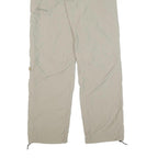 SCHOFFEL Mens Regular Beige Polyester Blend Zip Trousers W29 L30 Outdoor Casual