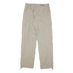 SCHOFFEL Mens Regular Beige Polyester Blend Zip Trousers W29 L30 Outdoor Casual