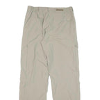 SCHOFFEL Mens Regular Beige Polyester Blend Zip Trousers W29 L30 Outdoor Casual