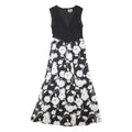 PHASE EIGHT Womens Black & White Floral Fit & Flare Woven Dress UK 14 Sleeveless