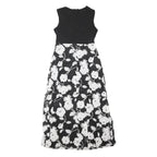 PHASE EIGHT Womens Black & White Floral Fit & Flare Woven Dress UK 14 Sleeveless