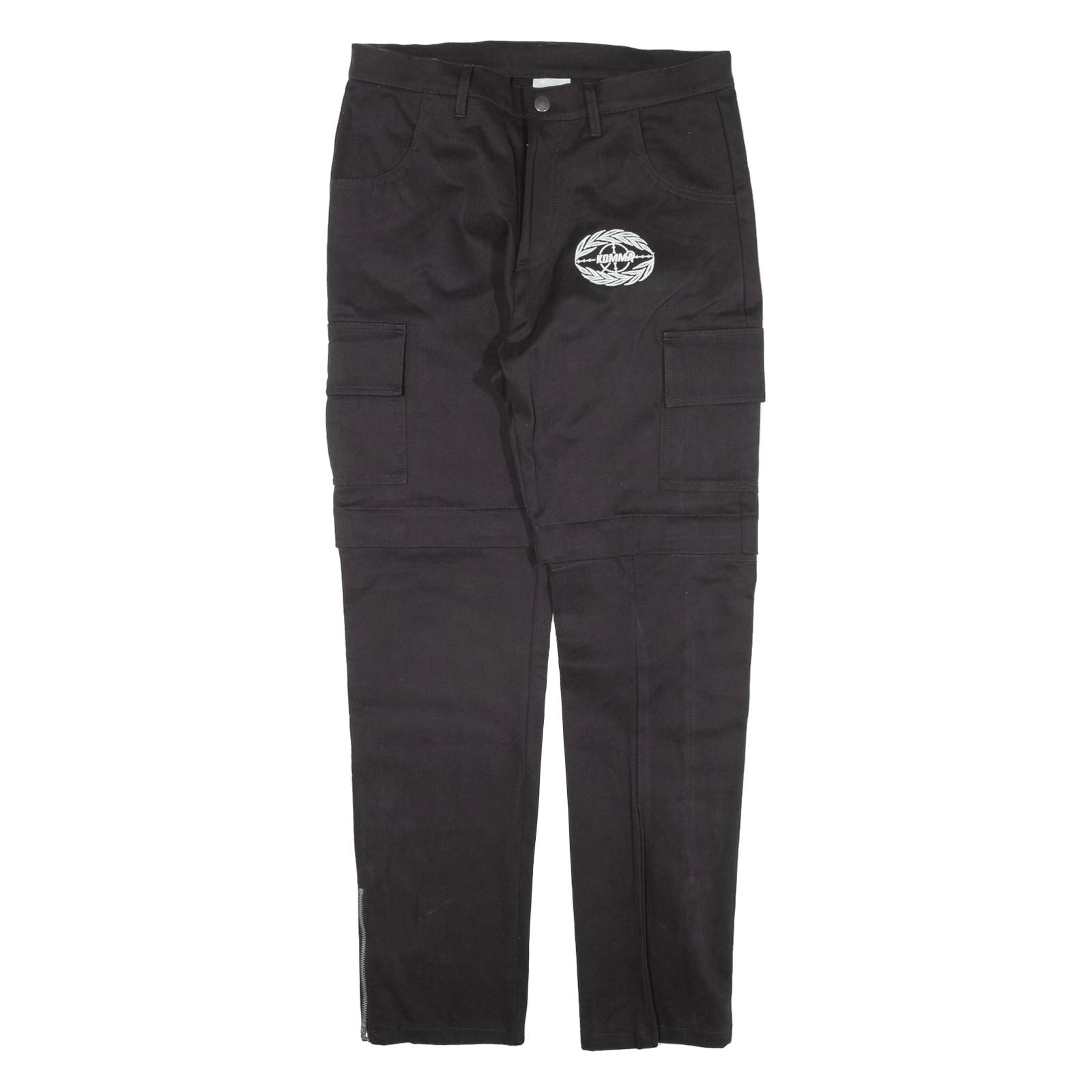 KOMMA Cargo Womens Trousers Black Slim Tapered W31 L29