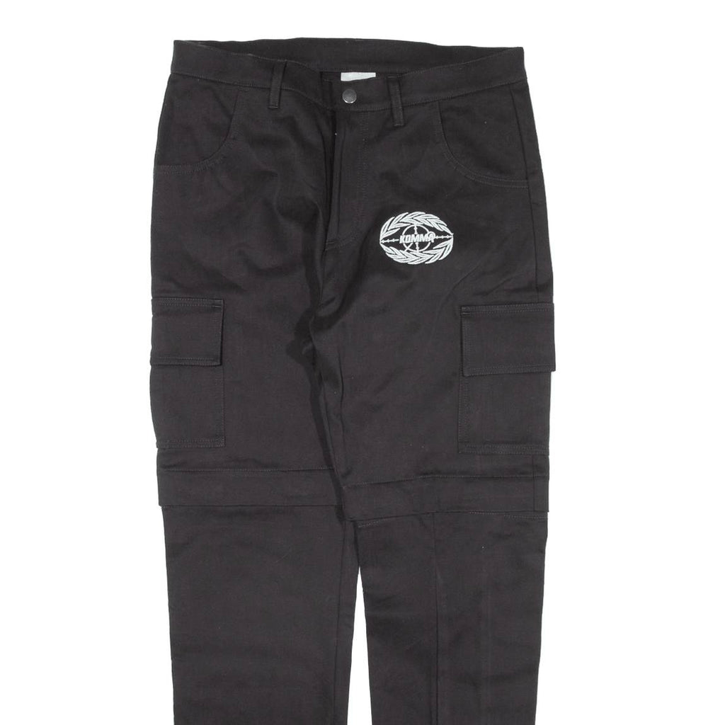 KOMMA Cargo Womens Trousers Black Slim Tapered W31 L29