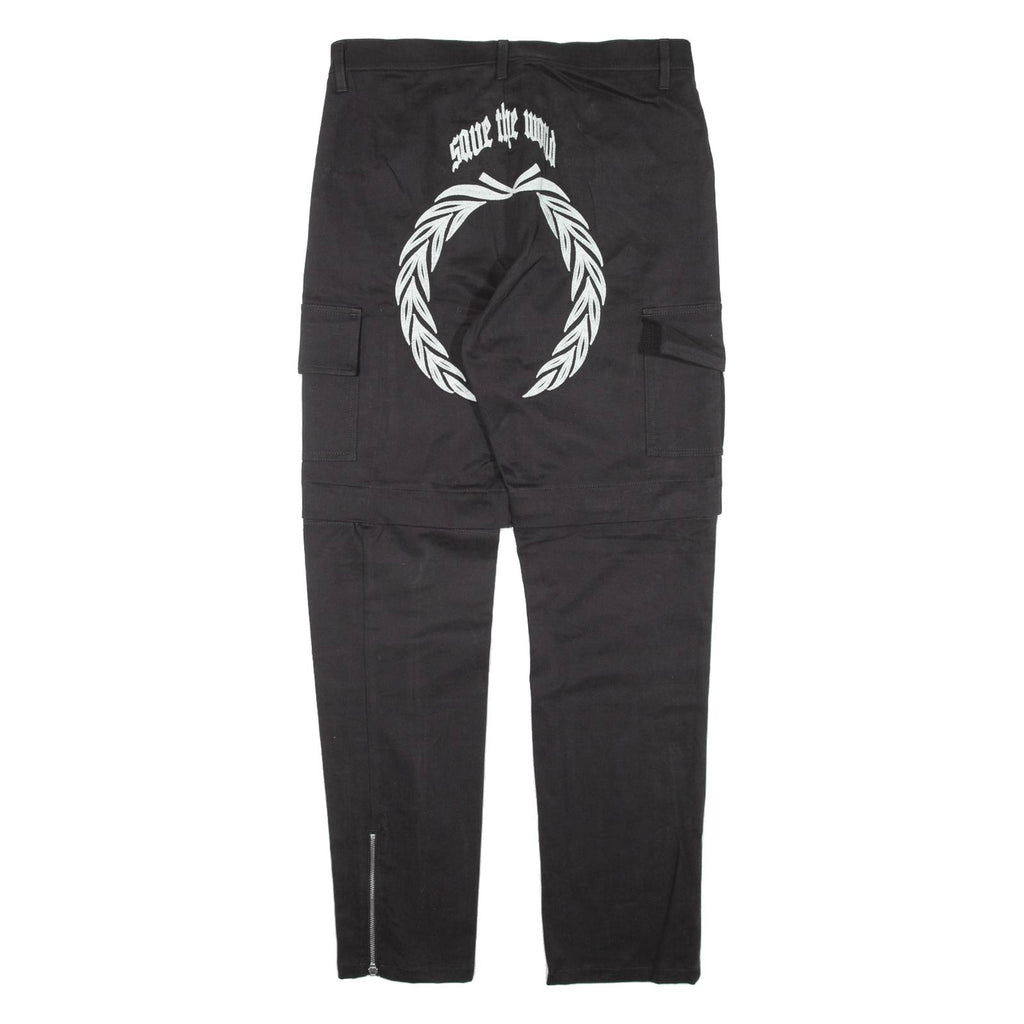 KOMMA Cargo Womens Trousers Black Slim Tapered W31 L29