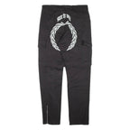 KOMMA Cargo Womens Trousers Black Slim Tapered W31 L29