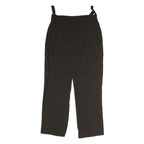 MASSIMO DUTTI Womens Black Regular Fit Straight Leg Trousers W30 L31 Polyester