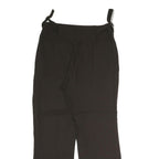 MASSIMO DUTTI Womens Black Regular Fit Straight Leg Trousers W30 L31 Polyester