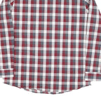 LEE Mens Red & Grey Check Shirt XL Cotton Blend Long Sleeve Casual