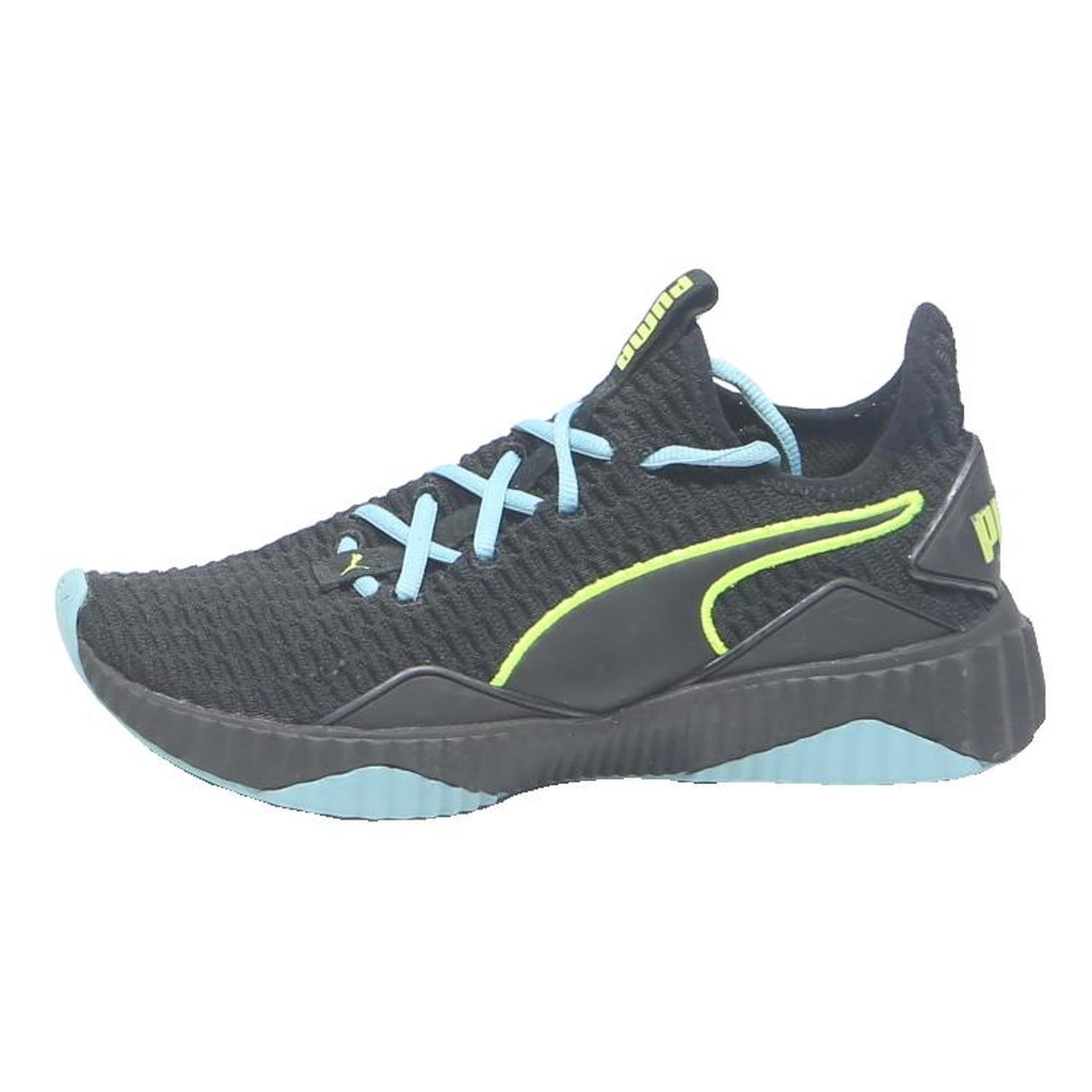 PUMA Defy Womens Sneaker Trainers Black & Neon Lime Synthetic UK 5.5 Comfortable