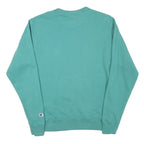 CHAMPION Mens Green Crew Neck S Cotton Blend Pullover Sweatshirt Casual Wear