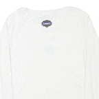 CHASE AUTHENTICS Womens White Jimmie Johnson Long Sleeve V-Neck T-Shirt XL