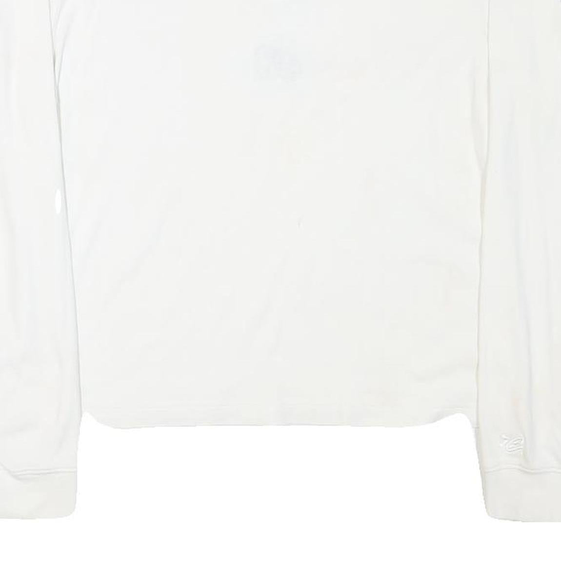 CHASE AUTHENTICS Womens White Jimmie Johnson Long Sleeve V-Neck T-Shirt XL