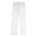 LEVI'S 501 Womens Jeans White Regular Straight Denim W26 L31 Classic Zip