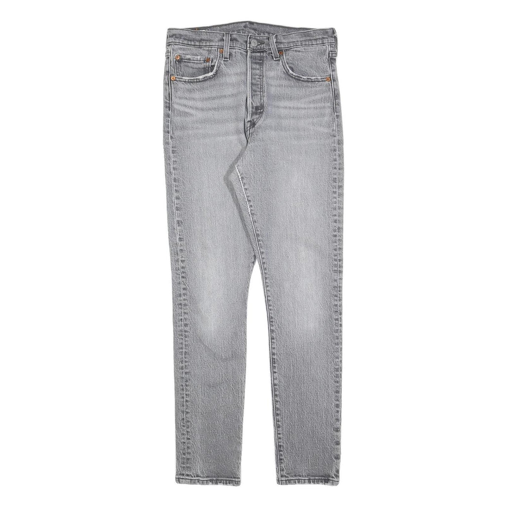 LEVI'S 501S Womens Jeans Grey Slim Skinny Denim Light W29 L30 Classic Button
