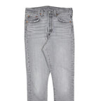 LEVI'S 501S Womens Jeans Grey Slim Skinny Denim Light W29 L30 Classic Button