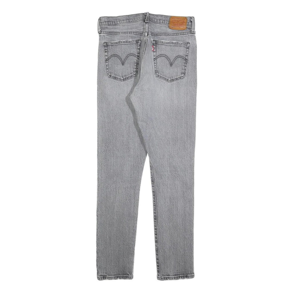 LEVI'S 501S Womens Jeans Grey Slim Skinny Denim Light W29 L30 Classic Button