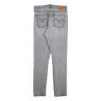 LEVI'S 501S Womens Jeans Grey Slim Skinny Denim Light W29 L30 Classic Button