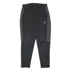 ADIDAS Mens Joggers Black & Grey Regular Tapered L W30 L27 Sportswear Track