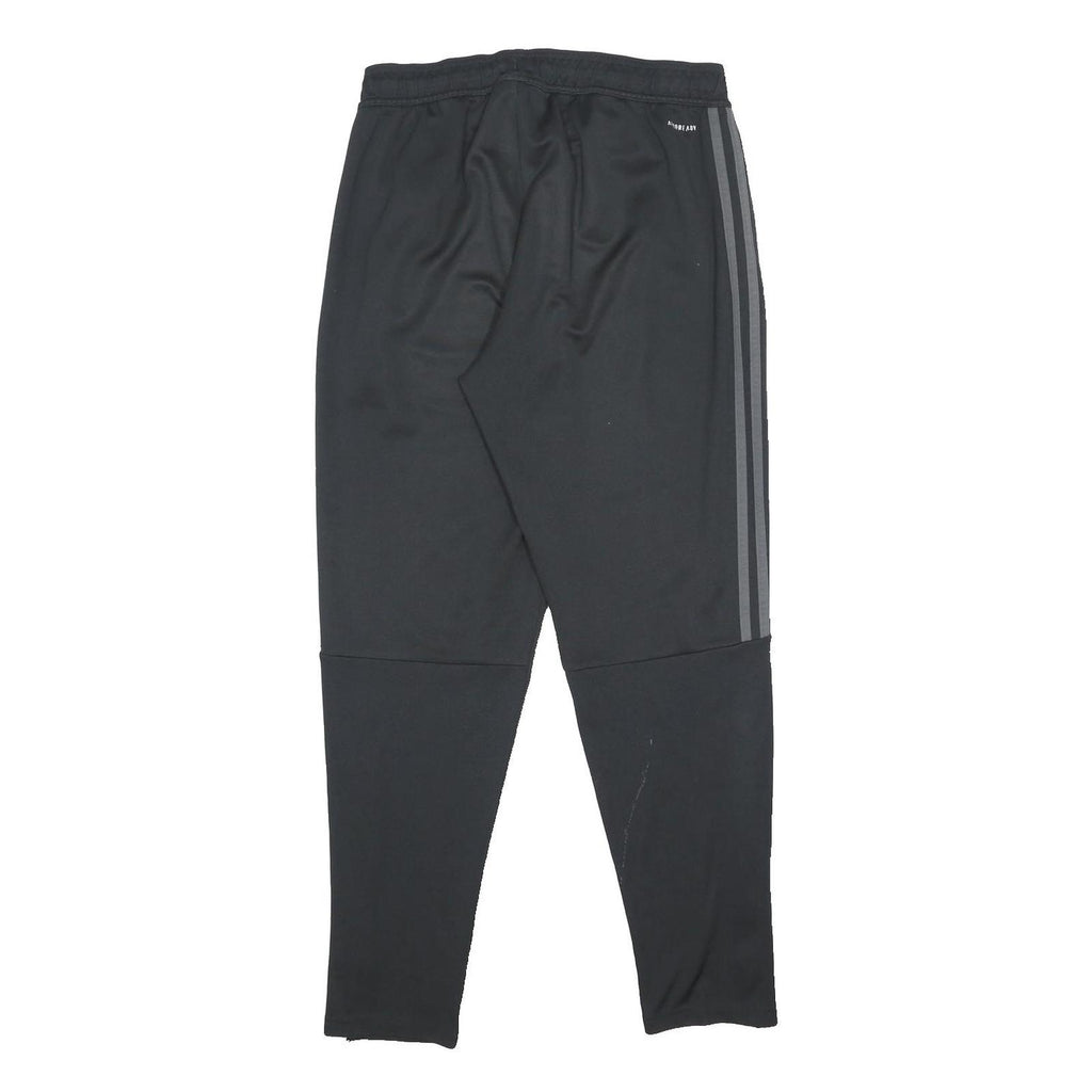 ADIDAS Mens Joggers Black & Grey Regular Tapered L W30 L27 Sportswear Track