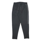 ADIDAS Mens Joggers Black & Grey Regular Tapered L W30 L27 Sportswear Track