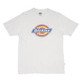 DICKIES Mens White Graphic T-Shirt M Short Sleeve Crew Neck Cotton Blend Jersey