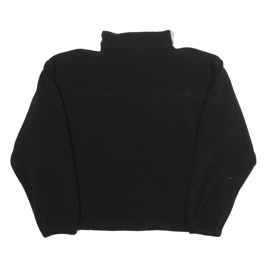 VARSITY Mens Black Plain Pullover Crew Neck Basic Knit L THS Embroidered Logo