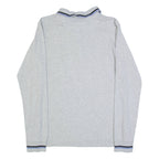DIESEL Mens Polo Shirt Grey Long Sleeve L