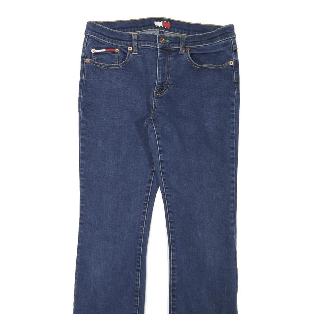 TOMMY HILFIGER Womens Blue Regular Jeans Denim Medium W28 L29 Classic Zip