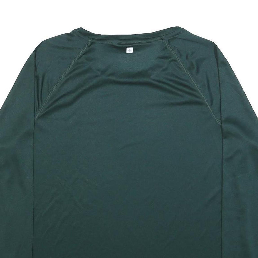 MOUNTAIN WAREHOUSE Womens Green Long Sleeve Crew Neck T-Shirt UK 20 Lightweight