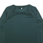 MOUNTAIN WAREHOUSE Womens Green Long Sleeve Crew Neck T-Shirt UK 20 Lightweight