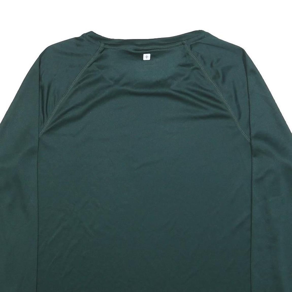 MOUNTAIN WAREHOUSE Womens Green Long Sleeve Crew Neck T-Shirt UK 20 Lightweight