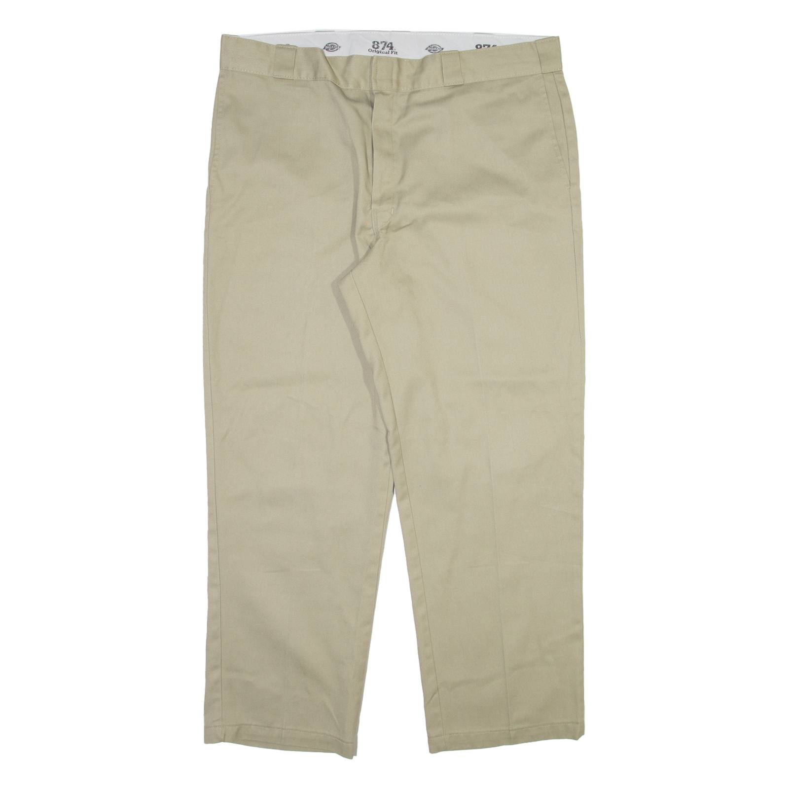 DICKIES 874 Workwear Mens Trousers Beige Regular Straight W38 L29