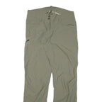 ALLSPORT Womens Regular Fit Green Trousers W32 L31 Zip Polyester Blend