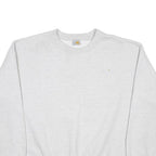 CARHARTT Mens Grey Crew Neck L Cotton Blend Sweatshirt Casual Pullover