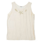 POSITIV Womens Vest Beige Sleeveless L