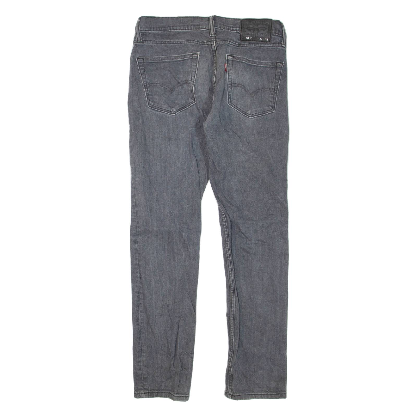 LEVI'S 511 Jeans Mens Grey Skinny Straight W32 L32