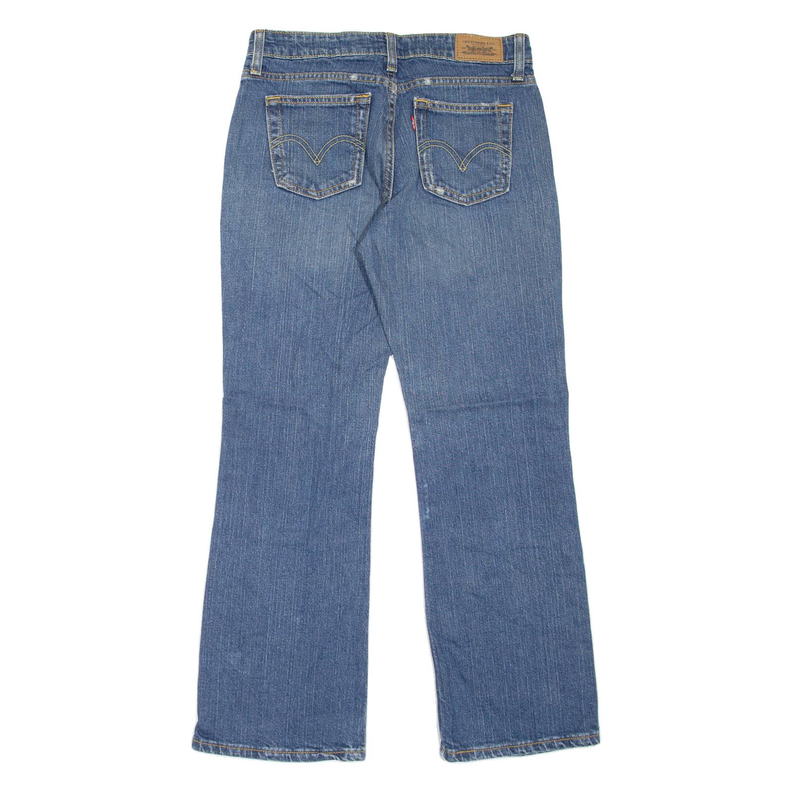 LEVI'S 515 Womens Jeans Blue Regular Mom Stone Wash W28 L28
