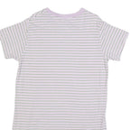 LEVI'S Womens White & Lilac Striped Day Cotton Blend Mini Dress S Casual Summer