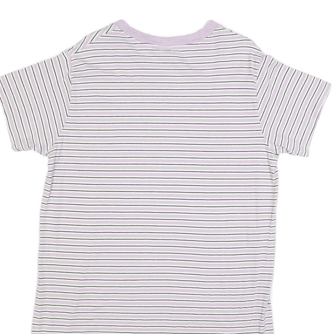 LEVI'S Womens White & Lilac Striped Day Cotton Blend Mini Dress S Casual Summer
