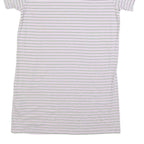 LEVI'S Womens White & Lilac Striped Day Cotton Blend Mini Dress S Casual Summer