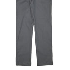 DICKIES Mens Cotton Blend Grey Regular Straight Trousers W28 L29 Workwear Zip