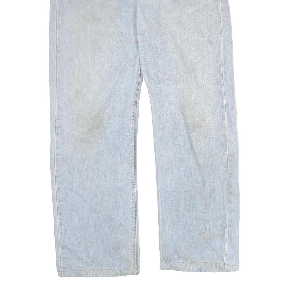 LEVI'S 501 Mens Jeans Blue Regular Straight Denim Light W28 L26 Classic Button