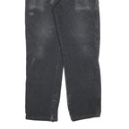 DICKIES Mens Relaxed Black Cotton Blend Denim Jeans W33 L32 Workwear Zip Closure