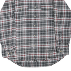 MOOSE CREEK Mens Grey & White Check Shirt XL Cotton Blend Casual Long Sleeve