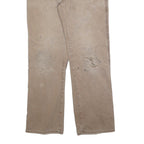 DICKIES Mens Relaxed Beige Cotton Blend Denim W34 L34 Workwear Zip Closure