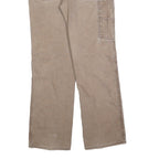 DICKIES Mens Relaxed Beige Cotton Blend Denim W34 L34 Workwear Zip Closure